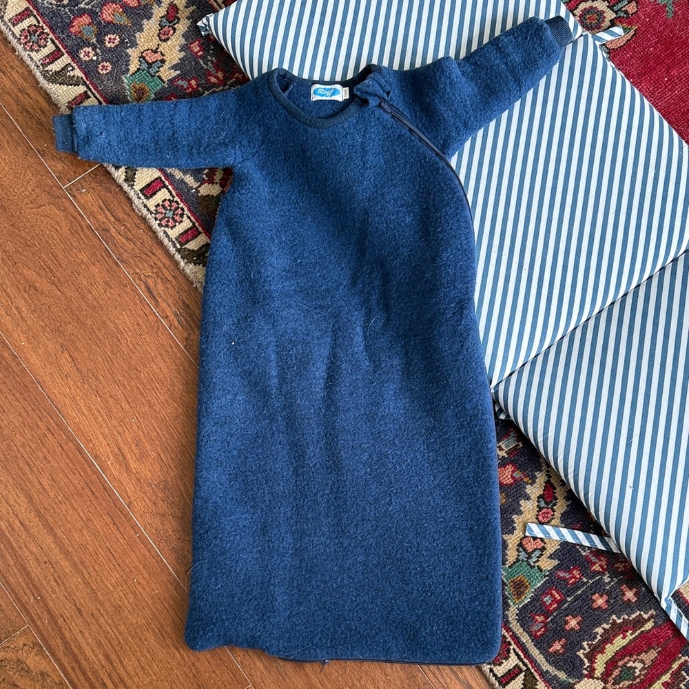Reiff organic Wool long sleeve sleep sack size 6-12 months